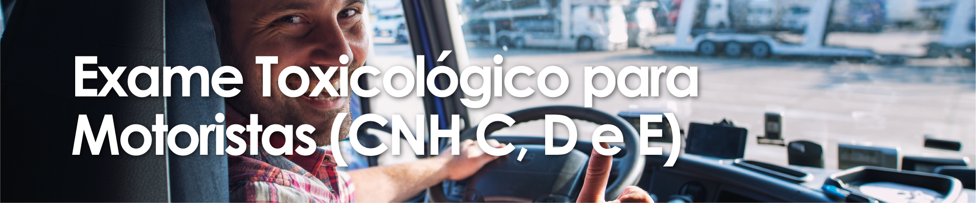 Exame Toxicológico para CNH C, D e E 100% Confiável!